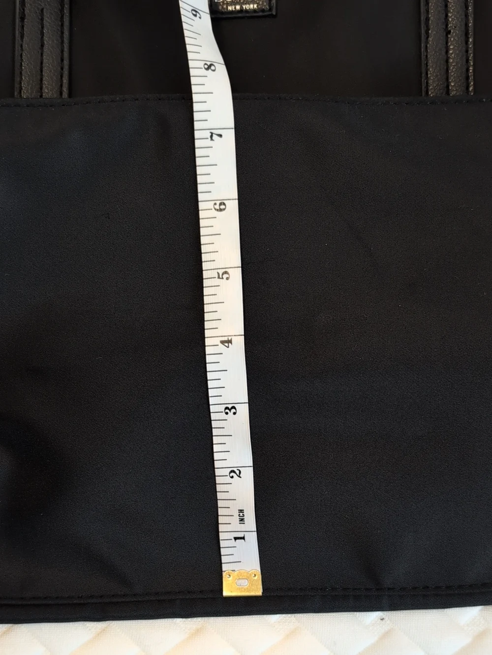 BOTKIER Tote Bag Black Zip Closure Fringe